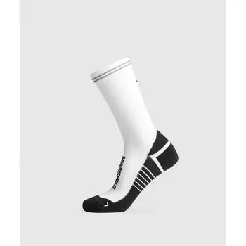 Gymshark Носки для бега Crew белые черные I3a1c Wb86 S