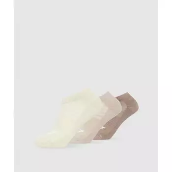 Gymshark Носки до щиколотки 3 пары Мокко Сиреневый Камень Розовый Экрю Белый I2a3b Pbv4 L