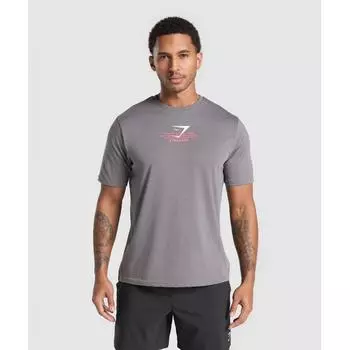 Gymshark Одежда для фитнеса Функциональная футболка Матовая серая A7a3e Gchk XS