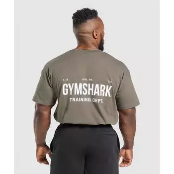 Gymshark Отдел обучения. Футболка Камуфляжно-коричневая A1b1l Nby9 XS