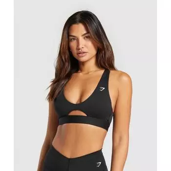 GymshArk Peek A Boo Sports brA blAck b8A5z Bb2j XS