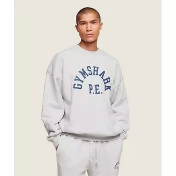 Gymshark Phys Ed Crew Светло-серый Marl A2c3t Gchr XS