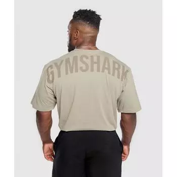 Gymshark Футболка Power T Ecru Brown A4a9q NBRP XS