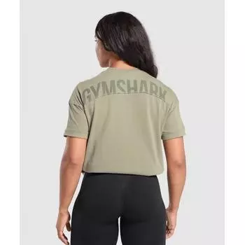 Gymshark Power T shirT Linen Brown B9a6z Ncbb XXS