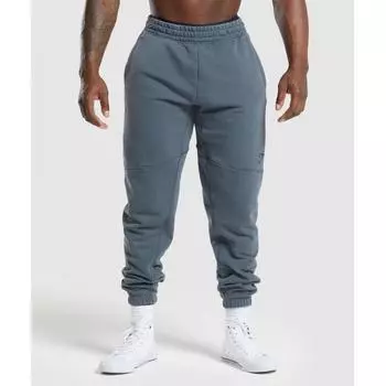 Gymshark Power Washed Joggers Titanium Blue A4a7v Ucms S