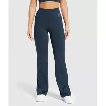 Gymshark Повседневные обычные расклешенные леггинсы темно-синего цвета B7A7H UB9P