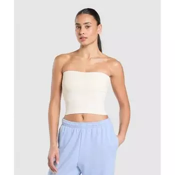 Gymshark повседневный бесшовный топ средней длины мягкий белый B2c9p Wcmy XS