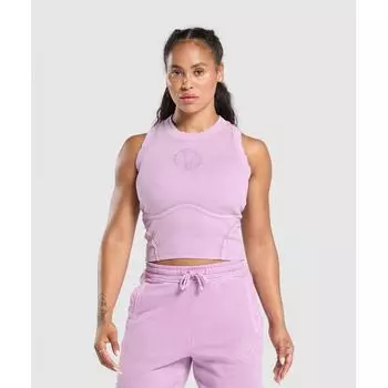 Gymshark Premium Legacy Tank Warm Lilac Pigment Dye B1c5q Pb1m XS