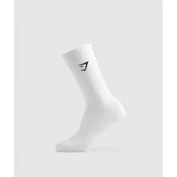 Gymshark Premium Sharkhead Crew Single White I2a5m Wbbm S