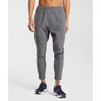 GYMSHARK Прибытие Тканые джоггеры силуэта серого цвета A2A1N GBP4 XS