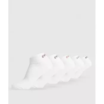 Gymshark Quarter Socks 5pk Metal Purple Rest Pink Calm Pink Celeste Blue Brushed Purple I3a4g Wdwg