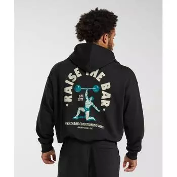 Gymshark Raise The Bar Hoodie Black A4a7c Bb2j XS