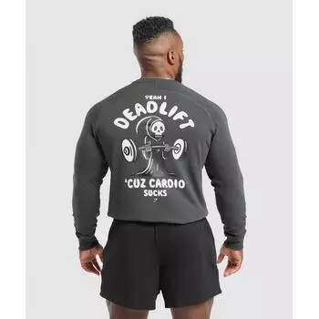 Gymshark Reaper Crew Асфальт Серый A1c4s Gcbz XS