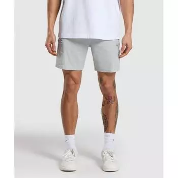 GYMSHARK Rest Day 6 Шорты-карго Светло-серые A6A3N GB7K S