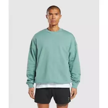 GYMSHARK Rest Day Essential Crew Duck Egg Blue A6A2L UB9K S