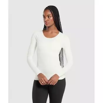 Gymshark Rest Day Luxe Long Sleeve Top Soft White B9a5z Wcmy XXS