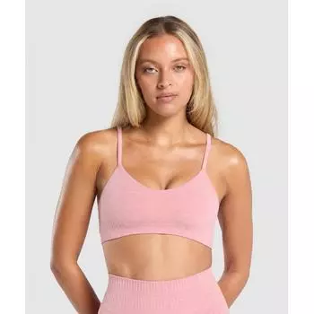 Gymshark Rest Day Seamless Modal Bralette Cosy Pink Marl B9a8i Kcck S