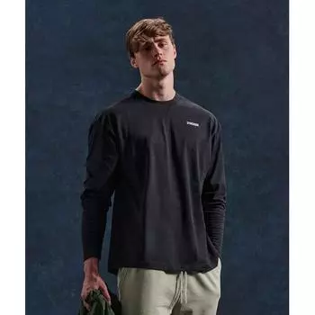 GYMSHARK Rest Day Sweats Футболка с длинным рукавом, черная A3A4C BBBB XS