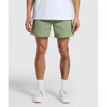 GYMSHARK Rest Day Тканые шорты Натуральный шалфейный зеленый A5A6D ECJK XS