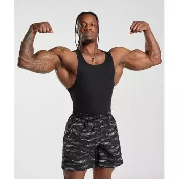 Gymshark Ribbed Tank 1pk Black A5a8h Bb2j XS