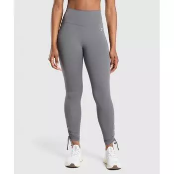 Gymshark Ribbon Ankle Legging Brushed Grey B8a9q Gchk XS