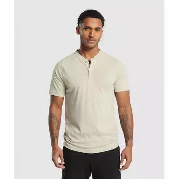 GYMSHARK Рубашка-поло Rest Day для поездок на работу Pebble Grey A3A8X GB7P XS