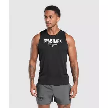 Gymshark Running Dept. Tank Black A2b2n Bb2j S