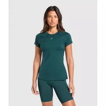 Gymshark Running Top Strong Teal B2b4g Tbqq XS