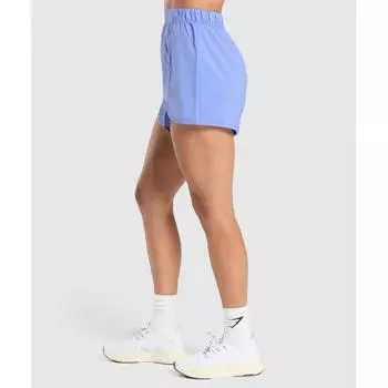 Gymshark Scallop Hem Shaped Shorts Lift Blue B8a9x Ucvf XS