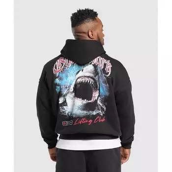 GymShark Shark Hoodie Black A7a1j Bb2j S