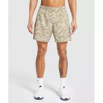 Gymshark Sport 7 Shorts Ecru White A5a7t Wcdl XS