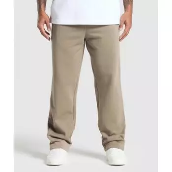 Gymshark Спортивные брюки Crest Straight Leg Lifestyle коричневые A5a1o Nc0s XS