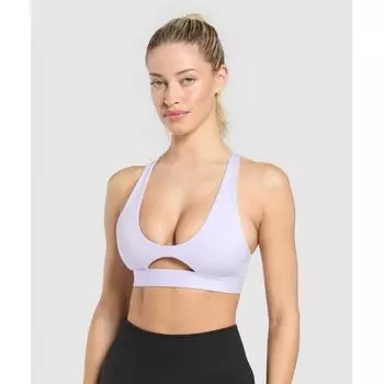 Gymshark Спортивный бюстгальтер Peek A Boo Fresh lilAc b8A5z Pb7g XS