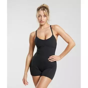 GYMSHARK Strappy All In One Black B4A8R BBBB XXS