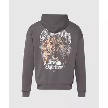 Gymshark Strength Department Animal Толстовка большого размера с капюшоном серо-фиолетового цвета A1c4y Pbvr S