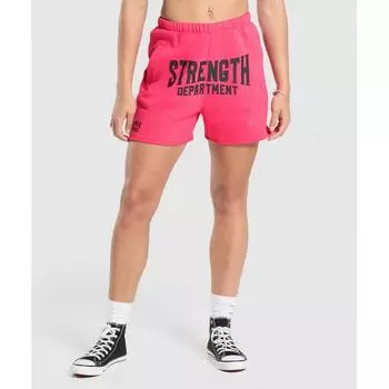 Gymshark Strength Department Graphic Shorts Freak Out Pink B2b8k Kb04 XS