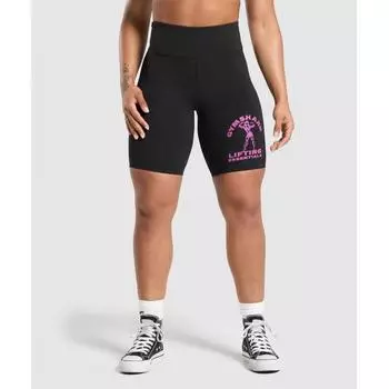 GYMSHARK Strong Женские шорты черные B9A4L BB2J XS