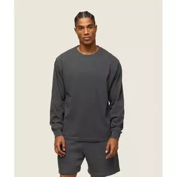 Gymshark Свободная футболка с длинными рукавами Everywear, черная A1B6U BB2J