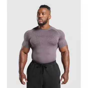 Gymshark TecTonic Seamless T shirT Матовый фиолетовый Серо-фиолетовый A1b1p Pb1k 3XL