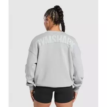 Gymshark Толстовка Gs Power Washed серебристо-серая B2b4b Gcw0 XXS