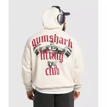 Gymshark Толстовка Lifting Club с капюшоном Oat White A1c8c Wc1v XS