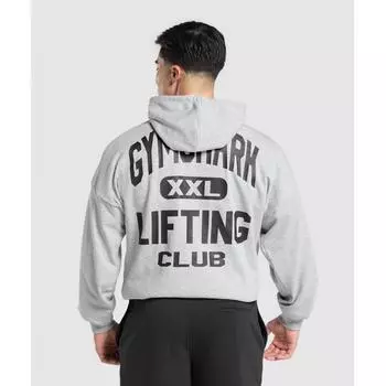 Gymshark Толстовка с графическим принтом Xxl светло-серого цвета с меланжевым покрытием A7a1g Gbcn XS