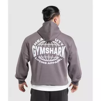 Gymshark Толстовка с капюшоном Heavy Duty Apparel Brushed Purple A7a4s Pbzp XS