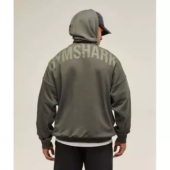 Gymshark Толстовка с капюшоном Power Strength Green A2c9h Ecjh XS