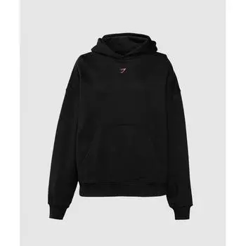 Gymshark Толстовка с капюшоном «Сила в цифрах» черная B2b1w Bb2j XS