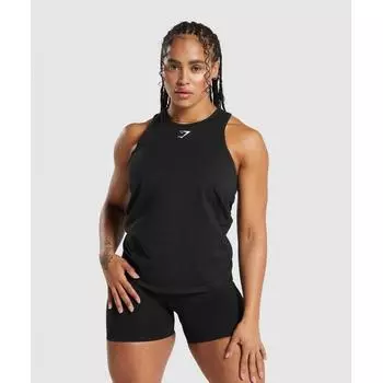 Gymshark Training Cotton Tank Black B7a1m Bb2j XS