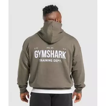 Gymshark Training Dept. Hoodie Camo Brown A1b1k Nby9 XS