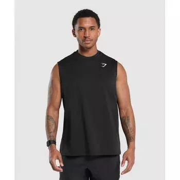 Gymshark Увеличенный производительный бак черного цвета A6a5u Bb2j XS