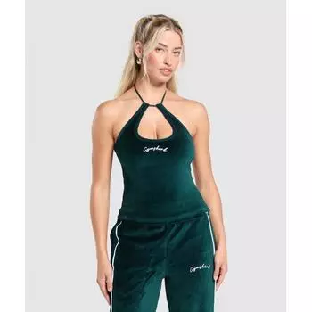 Gymshark Velour Tank Strong Teal B1c5n Tbqq XS