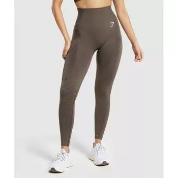 Gymshark Vital Seamless 2.0 Leggings Brown Marl B1a2b Nbbw XS